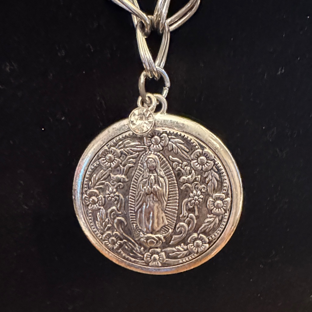 Our Lady Of Guadalupe Fashion You & I Silver Chain Necklace
